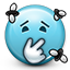 Emoticon Stinky Disgusting Flies Icon
