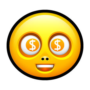 Smiley dollar Icon