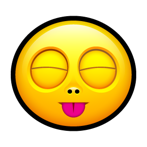 Smiley stick tongue Icon