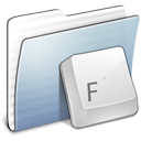 Graphite Stripped Folder Fonts Icon