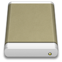 Lightbrown External Drive Icon
