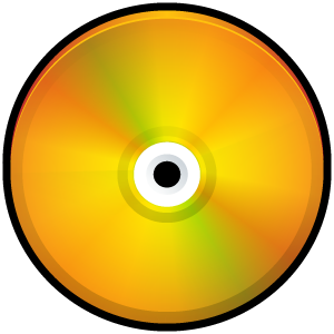 CD Colored Orange Icon