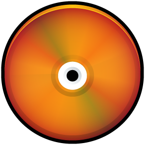 CD Colored Red Icon