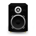 Speaker Black Plastic Icon