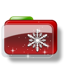 Christmas Folder Snow Stars Icon
