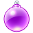 xmas ball purple 1 Icon