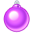xmas ball purple 3 Icon