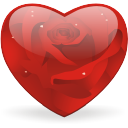 rosy heart Icon