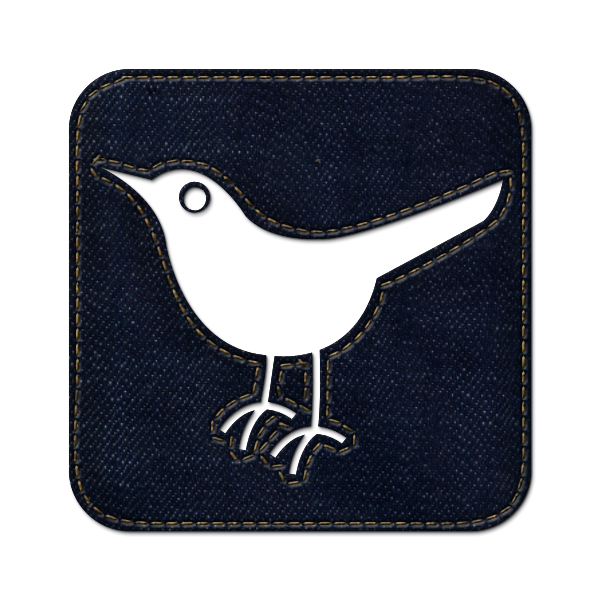Twitter bird2 square Icon