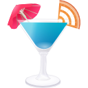 RSS blue cocktail Icon