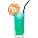 RSS green cocktail Icon