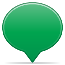 social balloon color green Icon
