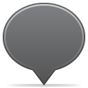 social balloon color grey Icon