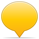 social balloon color yellow Icon