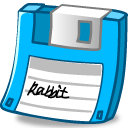 floppy light blue Icon