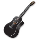 Black guitar Icon