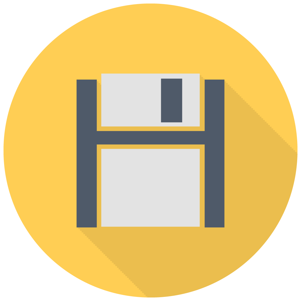 Black Floppy Icon
