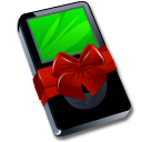 Ipod black gift Icon
