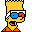 simpsons family bart in 3d Icon
