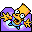 Folder Bart reaching up purple Icon