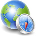 Globe compass Icon