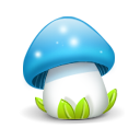 mushroom blue Icon