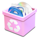 trash pink full Icon
