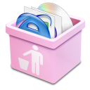 pink trash full Icon