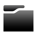 Black GenericFolder Icon