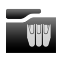 Black LibraryFolder Icon