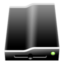 Black RemoveableDrive Icon
