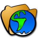 folder globe Icon