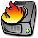 harddrive burning Icon