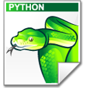 Mimetype source py snake Icon