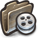 Film Reels That Look Like the Innards of a Tire Icon