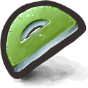 Green Protractor Icon