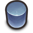 Blue Cylinder Icon