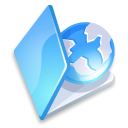 Folder web blue Icon