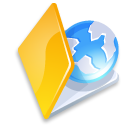 Folder web yellow Icon