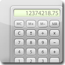Calculator White Icon