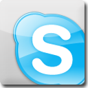 Skype White Icon