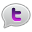 Twitter Bubble Purple Icon