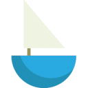 Boat blue Icon