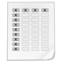 Mimetypes spreadsheet Icon