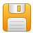 disk save yellow Icon