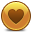 Heart Yellow Icon
