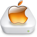 Drive Apple tangerine Icon