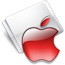 Folder Apple strawberry Icon
