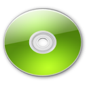 Optical Disk Aqua lime Icon
