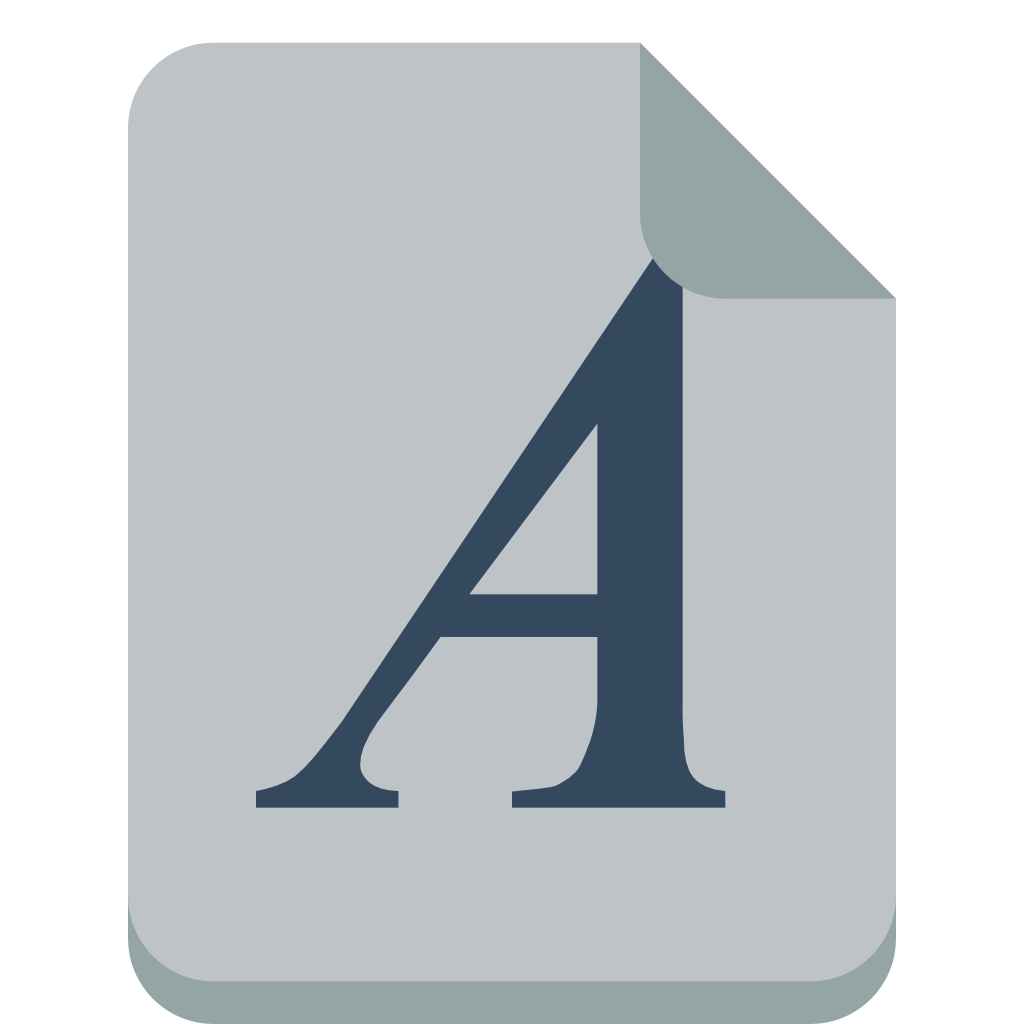 file font Icon